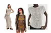 Duga pletena haljina & Other Stories (79 eura)/ tunika s perlama Mango x Simon Miller (79,99 eura)/ rupičasta majica massimo Dutti (69,95 eura)