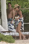 Tulum, MEXICO - *PREMIUM-EXCLUSIVE* **WEB EMBARGO UNTIL 5PM PST ON 01/03/2020** - Actress Jennifer Aniston rings in 2020 in Tulum. The movie star wears a black two-piece bikini and a sun hat as she enjoys the Mexican getaway. Shot on 01/01/2020. *UK Clients - Pictures Containing Children Please Pixelate Face Prior To Publication*, Image: 490816713, License: Rights-managed, Restrictions: RIGHTS: WORLDWIDE EXCEPT IN UNITED KINGDOM, Model Release: no, Credit line: BACKGRID / Backgrid USA / Profimedia
