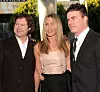 LOS ANGELES, CA - AUGUST 16: (L-R) Director Josh Gordon, actress/producer Jennifer Aniston, and director Will Speck arrive at the premiere of Miramax's