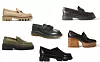 Bež mokasinke Uterque (950 kn)/ kožne crne mokasinke Gianvito Rossi; Net-a-Porter (5196 kn)/ kožne mokasinke s resicama Dr. Martens (130 dolara)/ mokasinke s rebrastim potplatom Marni; Matches Fashion (650 eura)/ mokasinke s drvenom platformom Gabriela Hearst; Net-a-Porter (7455 kn)/ mokasinke s elastičnim dodatkom Pas de Rouge; Karla (1890 kn)