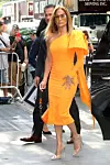 New York, NY - Jennifer Lopez at The View promoting ”Hustlers” on September 11, 2019. Jennifer stands out in a bright yellow dress on the outing. BACKGRID USA 11 SEPTEMBER 2019,Image: 470337383, License: Rights-managed, Restrictions:, Model Release: no, Pictured: Jennifer Lopez, Credit line: MediaPunch/BACKGRID/Backgrid USA/Profimedia