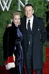 LONDON, ENGLAND - NOVEMBER 13: Gillian Anderson and Peter Morgan attend