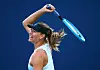 TORONTO, ON - AUGUST 05: Maria Sharapova of Russia hits a shot against Anett Kontaveit of Estonia during a first round match on Day 3 of the Rogers Cup at Aviva Centre on August 05, 2019 in Toronto, Canada. (Photo by Vaughn Ridley/Getty Images)
