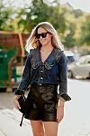 Street style, Mathilde Gohler arriving at Ganni Spring Summer 2021 show, held at Badsmandsstraede, Copenhagen, Denmark, on August 10th, 2020.,Image: 551765622, License: Rights-managed, Restrictions: , Model Release: no, Credit line: Bertrand-Hillion Marie-Paola/ABACA / Abaca Press / Profimedia