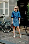 Street style, Josephine Aakrogh arriving at Ganni Spring Summer 2021 show, held at Badsmandsstraede, Copenhagen, Denmark, on August 10th, 2020.,Image: 551765523, License: Rights-managed, Restrictions: , Model Release: no, Credit line: Bertrand-Hillion Marie-Paola/ABACA / Abaca Press / Profimedia