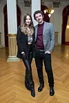 Gloria Dubelj s dečkom Igorom Kovaem na premijeri predstave Tene Štivičić