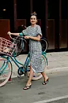 Street style, Ilirida Krasniqi arriving at 7 days active Spring Summer 2021 show, held at Carlsberg HQ, Copenhagen, Denmark, on August 10th, 2020.,Image: 551765429, License: Rights-managed, Restrictions: , Model Release: no, Credit line: Bertrand-Hillion Marie-Paola/ABACA / Abaca Press / Profimedia