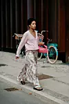 Street style, Elizabeth Delphine (Ellie Slip into Style) arriving at 7 days active Spring Summer 2021 show, held at Carlsberg HQ, Copenhagen, Denmark, on August 10th, 2020.,Image: 551765261, License: Rights-managed, Restrictions: , Model Release: no, Credit line: Bertrand-Hillion Marie-Paola/ABACA / Abaca Press / Profimedia