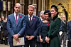 LONDON, ENGLAND - NOVEMBER 11: Prince William, Duke of Cambridge and Catherine, Duchess of Cambridge, Prince Harry, Duke of Sussex and Meghan, Duchess of Sussex attend a service marking the centenary of WW1 armistice at Westminster Abbey on November 11, 2018 in London, England. The armistice ending the First World War between the Allies and Germany was signed at Compiègne, France on eleventh hour of the eleventh day of the eleventh month - 11am on the 11th November 1918. This day is commemorated as Remembrance Day with special attention being paid for this years centenary. (Photo by Paul Grover- WPA Pool/Getty Images)