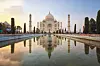 Taj Mahal at Sunset, Agra, Uttar Pradesh, India. (Photo by: Universal Images Group via Getty Images)