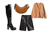 Visoke čizme 210 € (1582,25 kn) DEICHMANN/ Torba od kože i vune 59,99 € (451,99 kn) S.OLIVER/ Bermude od napa kože 199 € (1499,37 kn) MASSIMO DUTTI/ Vunena vesta 59,99 € (451,99 kn) MANGO