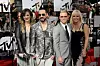 AJ McLean sa suprugom Rochelle i Brian Littrell sa suprugom Leighanne 2014.