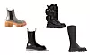 Čizme s rebrastim potplatom Stella McCartney; Net-a-Porter (5616 kn)/ visoke čizme s dodatkom torbice Prada; farfetch (1861 funti)/ čizme u Chelsea stilu Bottega veneta; Net-a-Porter (6704 kn)/ visokekožne čizme Zara (899,90 kn)