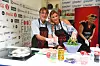 Iako nije neki kuhar, voli sudjelovati u gastro događanjima - na slici s Vanjom Mamić u kulinarskom dvoboju na Food Film Festivalu