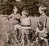 Ranko Rajović 1969. s braćom Markom, Aleksandrom i Tomislavom