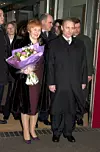 Sa suprugom Ljudmilom u Londonu 2001.