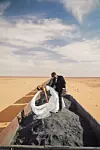 Andrea i njezin suprug Kristijan imali su drugo vjenčanje u Mauritaniji, gdje su odjeveni poput mladenaca putovali kroz pustinju u vlaku koji prevozi željeznu rudu
