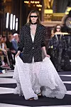 PARIS, FRANCE - SEPTEMBER 27: A model walks the runway during the Balmain Womenswear Spring/Summer 2020 show as part of Paris Fashion Week on September 27, 2019 in Paris, France. (Photo by Pascal Le Segretain/Getty Images)