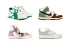 Tenisice Off-White Out of Office; Mytheresa (390 eura)/ tenisice Nike Dunk High LX 'Toasty'; Farfetch (2235 kn)/ tenisice Off-White 3.0 Off Court; Farfetch (4192 kn)/ tenisice Nike Dunk Low Disrupt; Farfetch (3083 kn)