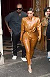 Kim Kardashian and Kanye West leaving the Bouffe Du Nord Church/Theatre after Kanye's Sunday service on March 1st 2020 in Paris, France.,Image: 502148036, License: Rights-managed, Restrictions: ©Licenced to New Media Images. All Rights Reserved. UK copyright law applies to all print & online publications. New Media Images space rates apply to all images. Magazines contact agency for fees before use. Images Single use only then repro fees apply., Model Release: no, Credit line: Neil Warner / IMP Features / Profimedia
