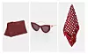 Kožna kozmetička torbica Furla 98,99 €/ Sunčane naočale Gucci 419,90 €/ Marama Moschino 179,90 €, sve Answear.hr