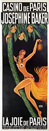 Plakat za nastup Josephine Baker u slavnom monegaškom Casinu de Paris.