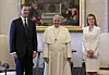 Kralj Felipe VI i kraljica Letizia s papom Franjom 2014.